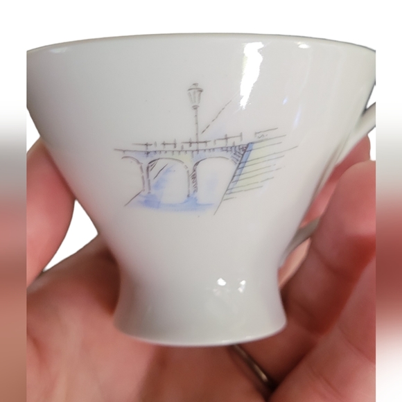 Vtg Mitterteich Bavaria Paris Demitasse Set - Picture 12 of 13